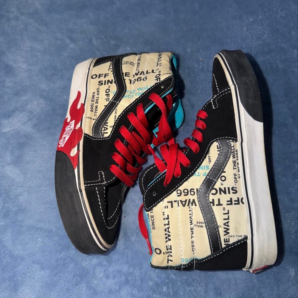 Vans "Old Skool" Otw Sk8 Hi Flame Shoes‎ men size 5.5